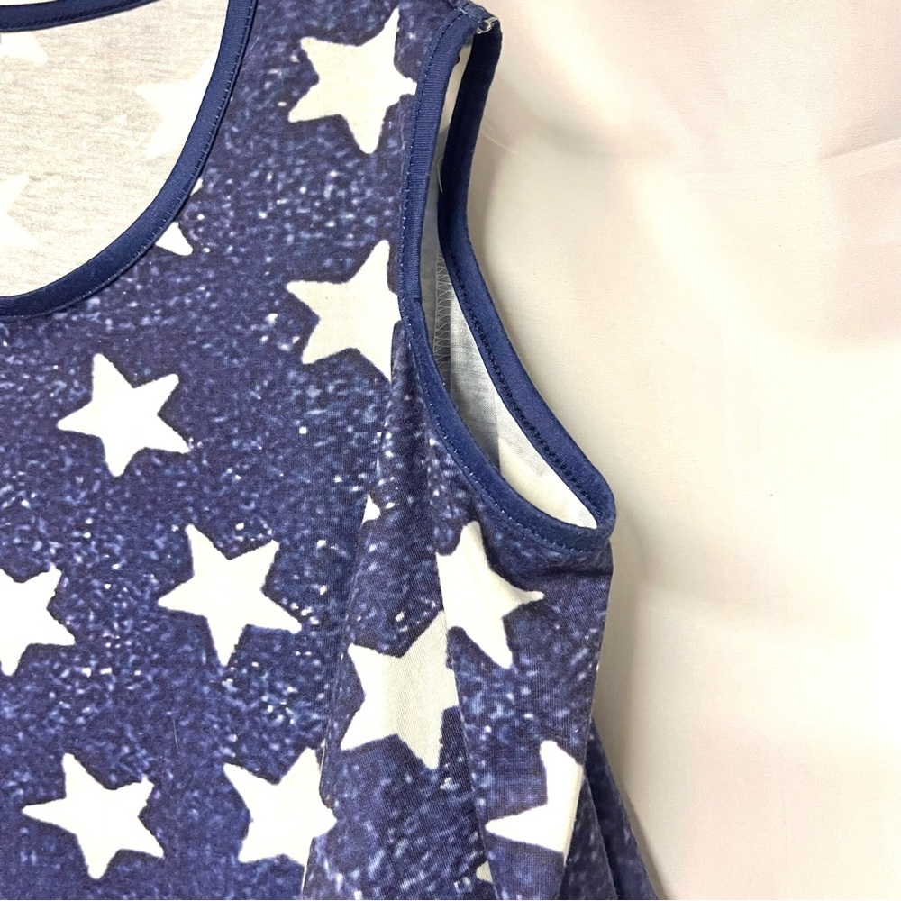 Stars and Stripes Cold Shoulder Short Sleeve T-Shirt - Picture 4 of 6